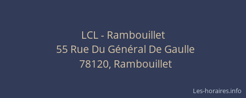 LCL - Rambouillet
