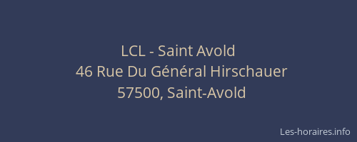 LCL - Saint Avold