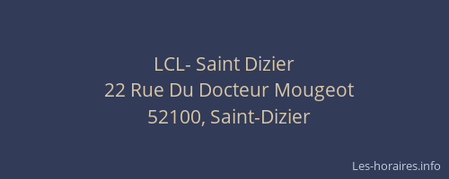 LCL- Saint Dizier