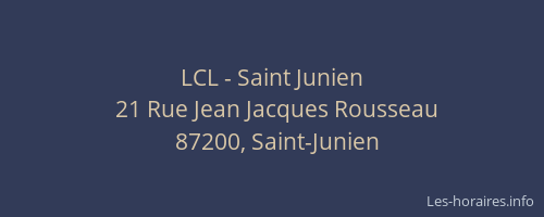 LCL - Saint Junien
