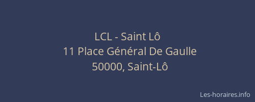 LCL - Saint Lô