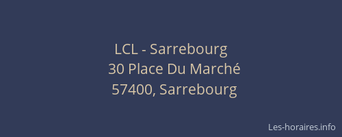 LCL - Sarrebourg