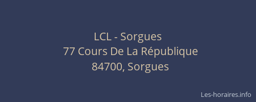 LCL - Sorgues
