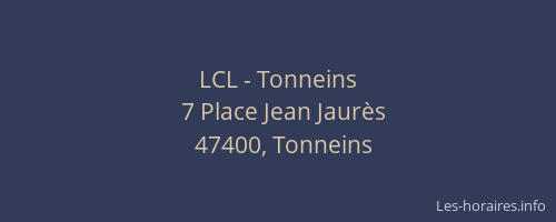 LCL - Tonneins