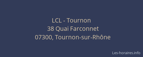 LCL - Tournon