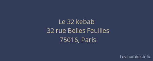 Le 32 kebab