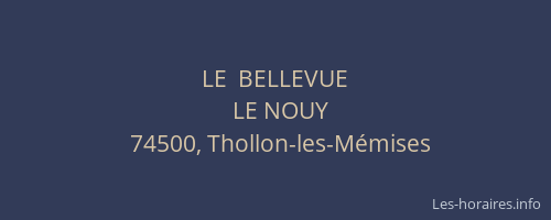 LE  BELLEVUE