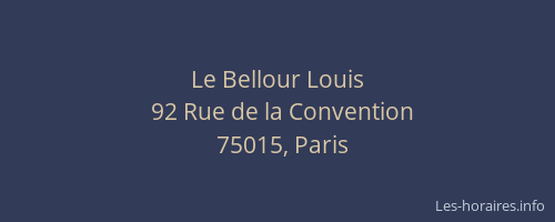 Le Bellour Louis