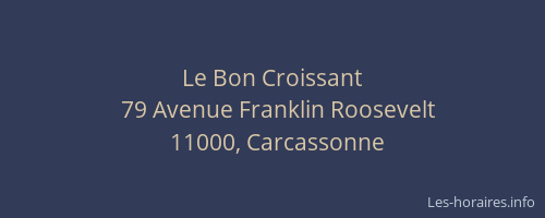 Le Bon Croissant