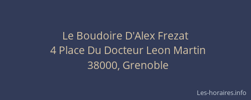 Le Boudoire D'Alex Frezat