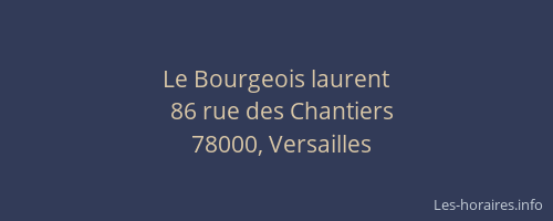 Le Bourgeois laurent