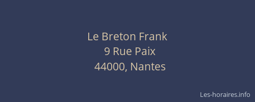 Le Breton Frank