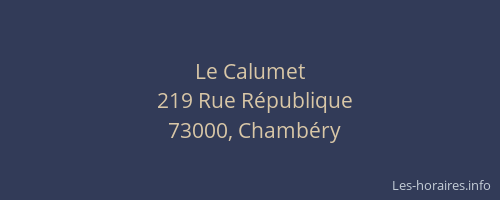 Le Calumet