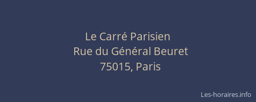 Le Carré Parisien