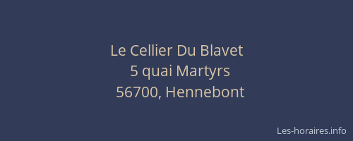 Le Cellier Du Blavet