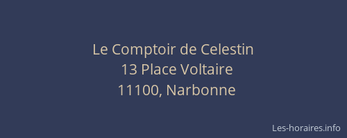 Le Comptoir de Celestin