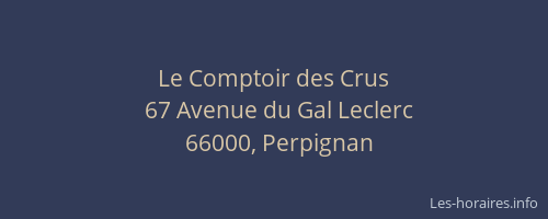 Le Comptoir des Crus