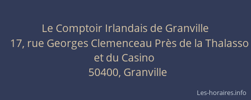 Le Comptoir Irlandais de Granville