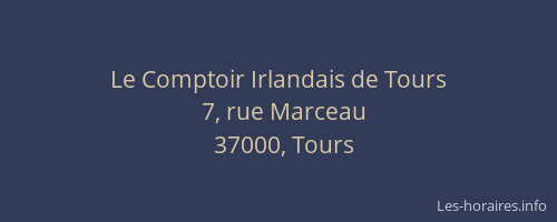 Le Comptoir Irlandais de Tours