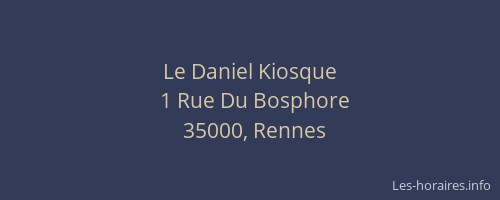 Le Daniel Kiosque