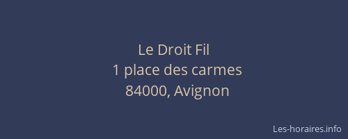 Le Droit Fil