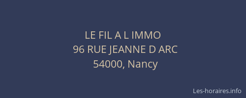 LE FIL A L IMMO