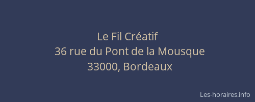 Le Fil Créatif