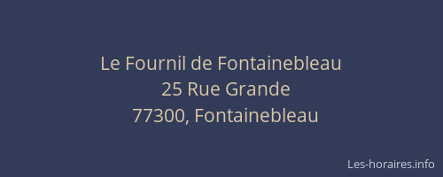 Le Fournil de Fontainebleau