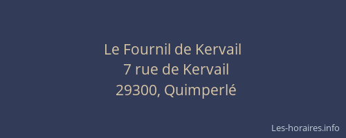 Le Fournil de Kervail