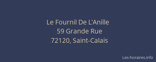 Le Fournil De L'Anille