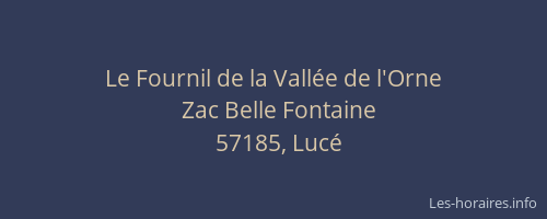 Le Fournil de la Vallée de l'Orne