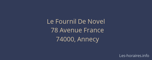 Le Fournil De Novel