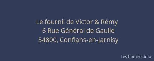 Le fournil de Victor & Rémy