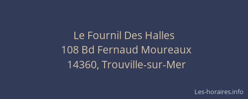 Le Fournil Des Halles