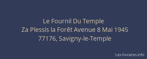 Le Fournil Du Temple