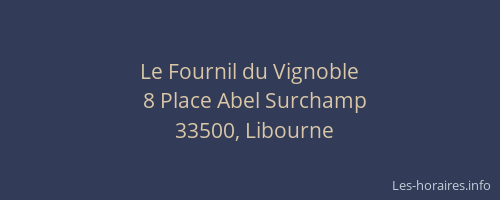 Le Fournil du Vignoble