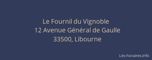 Le Fournil du Vignoble