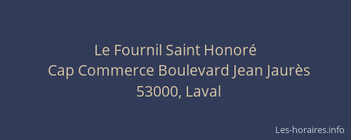 Le Fournil Saint Honoré