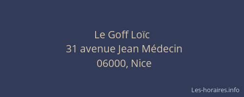 Le Goff Loïc