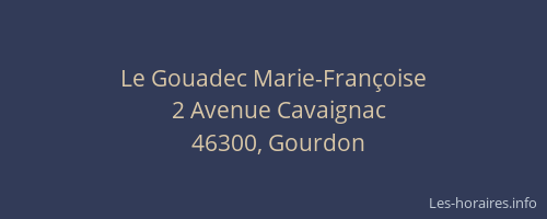 Le Gouadec Marie-Françoise