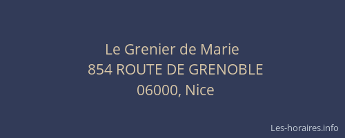 Le Grenier de Marie