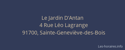 Le Jardin D'Antan