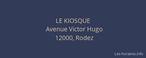 LE KIOSQUE