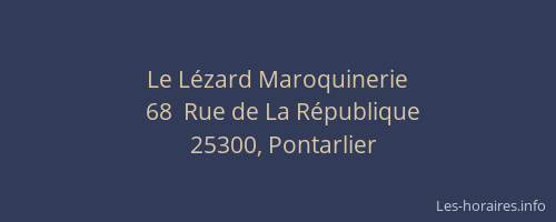 Le Lézard Maroquinerie