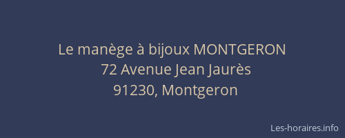 Le manège à bijoux MONTGERON