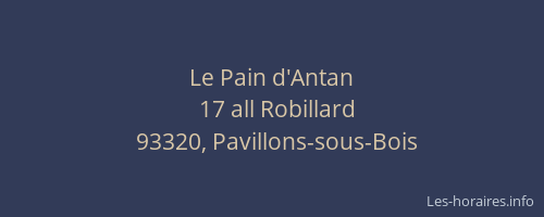 Le Pain d'Antan