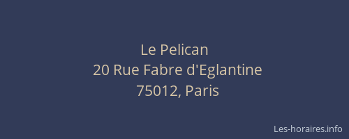 Le Pelican