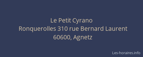 Le Petit Cyrano