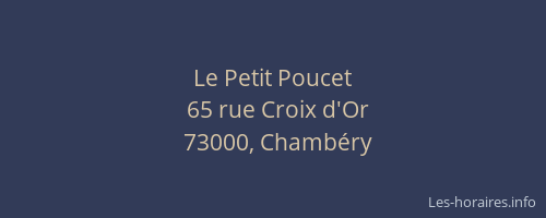 Le Petit Poucet