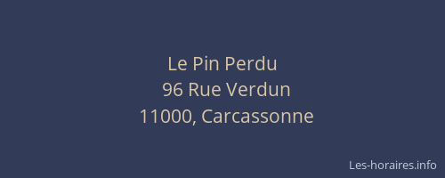 Le Pin Perdu